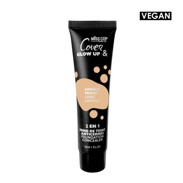 Miss Cop Cover & Glow Up 2 Σε 1 - Foundation 30ml 4053-04 Beige